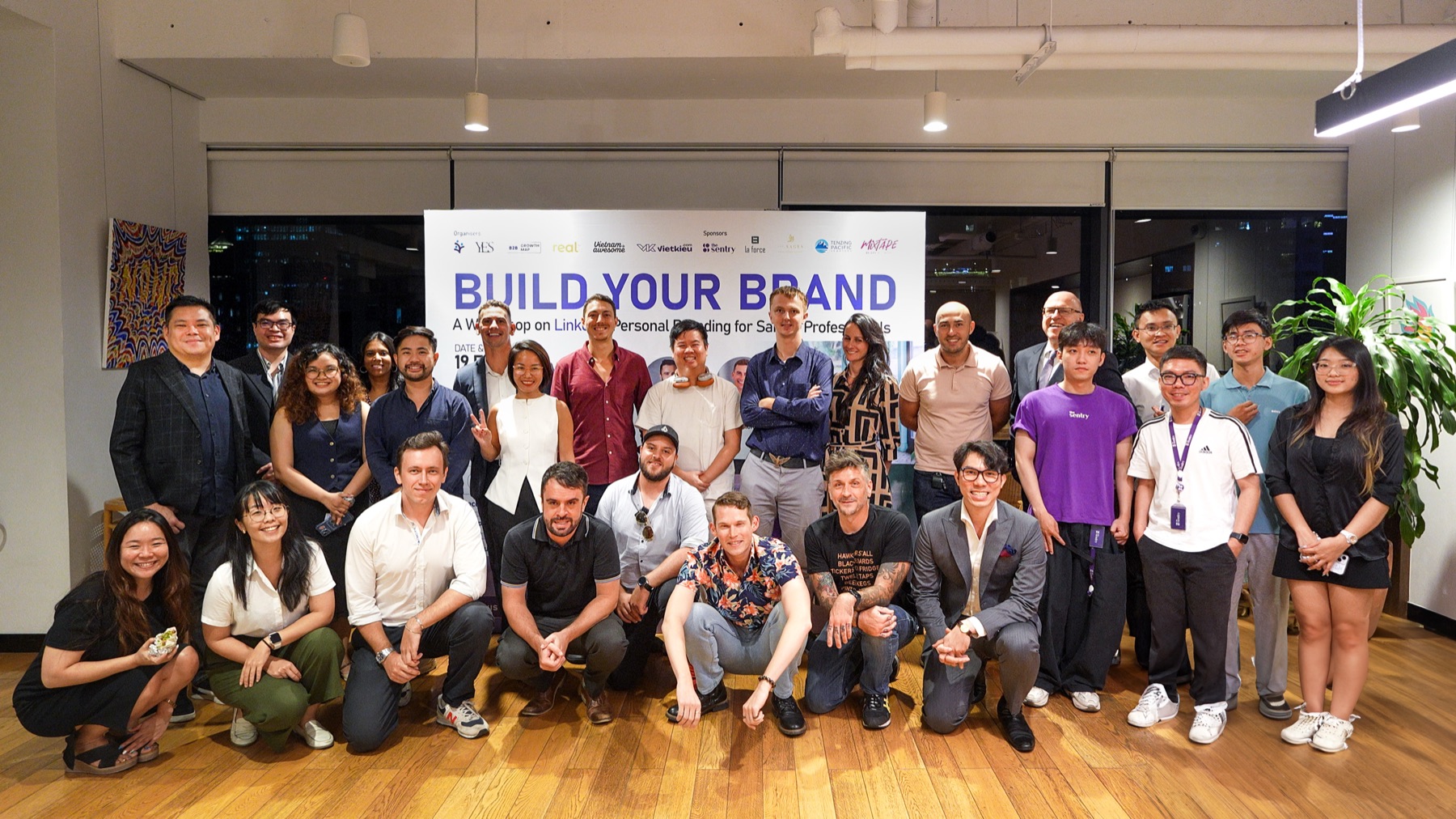 Group photo from the Build Your Brand workshop