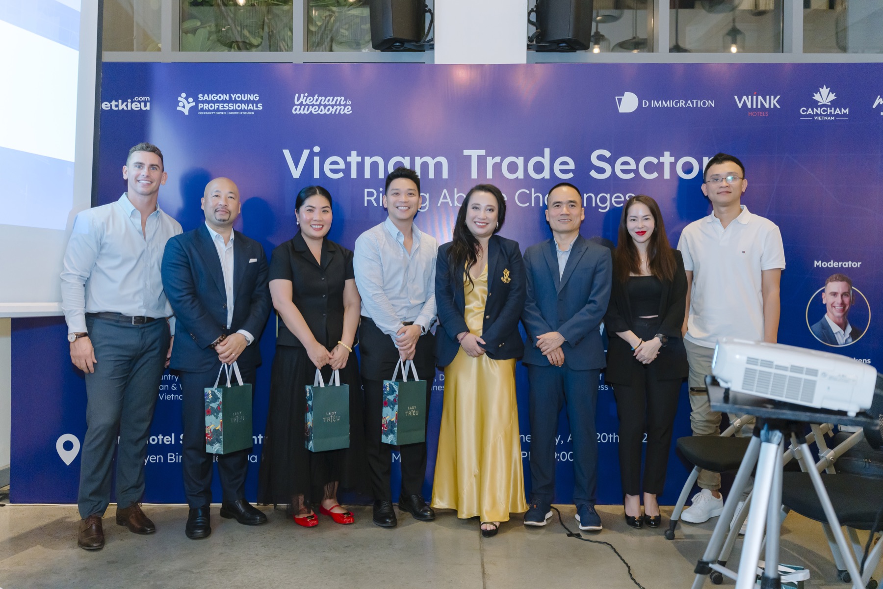 Speakers at the Vietnam Trade Sector event
