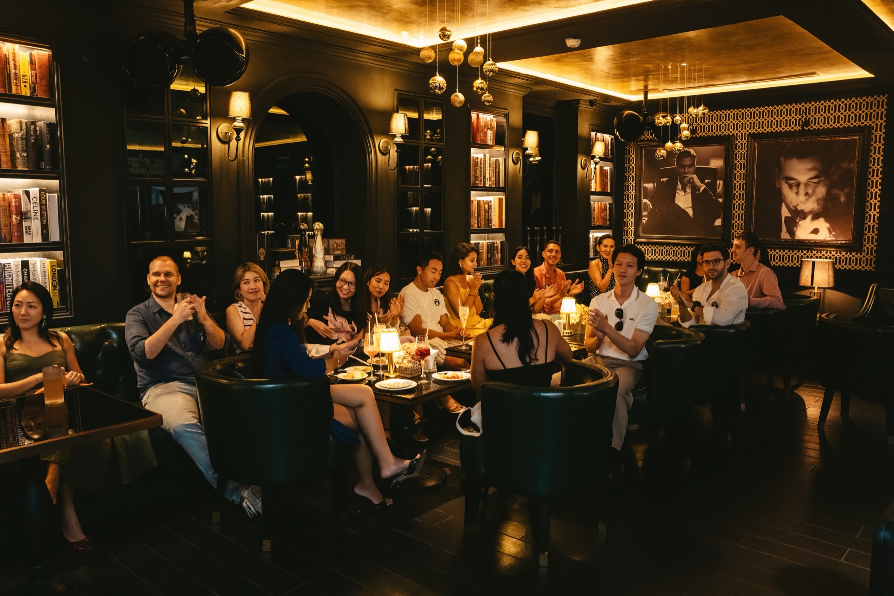 An evening dinner at a partner venue